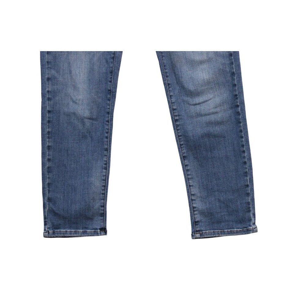 J Jill Jeans Size 12 Boyfriend Straight Leg Ankle Blue Stretch Denim Preppy - Picture 4 of 12